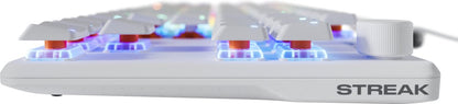 Fnatic STREAK80 LP – Laag profiel gamingtoetsenbord mechanisch – USB – QWERTY US International – Wit