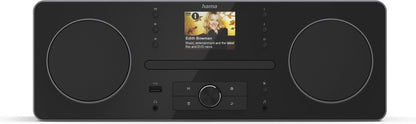 Hama DR1560CBT – Radio numérique DAB+/FM avec lecteur CD et Bluetooth RX – Noir