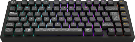 Dark Project – ALU Terra Nova – Kabellose mechanische Gaming-Tastatur ISO (DE) – Schwarz
