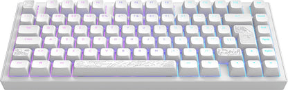 Dark Project ALU Terra Nostra – ISO (DE) Mechanische Gaming-Tastatur – Weiß