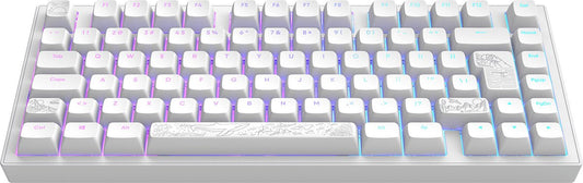 Dark Project ALU Terra Nostra – ISO (DE) Mechanische Gaming-Tastatur – Weiß