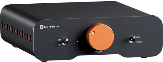 Fosi Audio ZA3 HiFi-Stereo/Mono-Verstärker – Symmetrische XLR- und Cinch-Eingänge – mit 12-V-Trigger