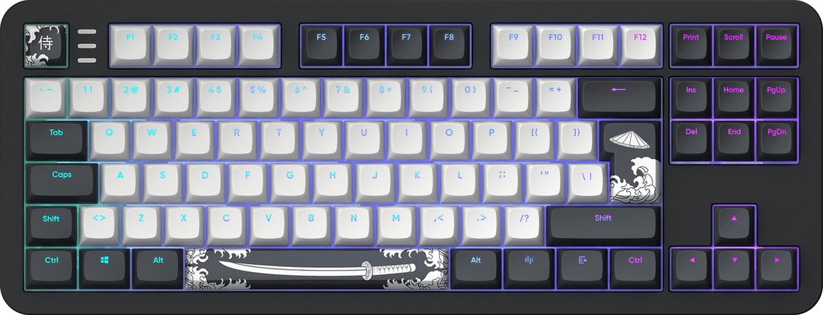 Dark Project ALU Bushido – Mechanische Gaming-Tastatur ISO (DE)