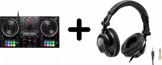 Hercules DJ Control Inpulse 500 + Hercules HDP DJ60 DJ Headphones – Controller + DJ Headphones – Black