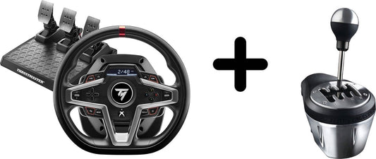 Thrustmaster T248-X Steering Wheel + 3 Pedals + TH8A Lever – Without Foot – Xbox/PC