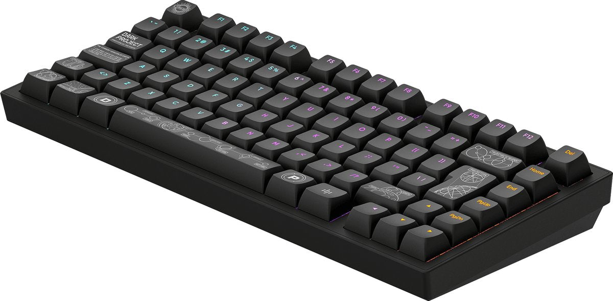 Dark Project – ALU Terra Nova – Kabellose mechanische Gaming-Tastatur ISO (DE) – Schwarz