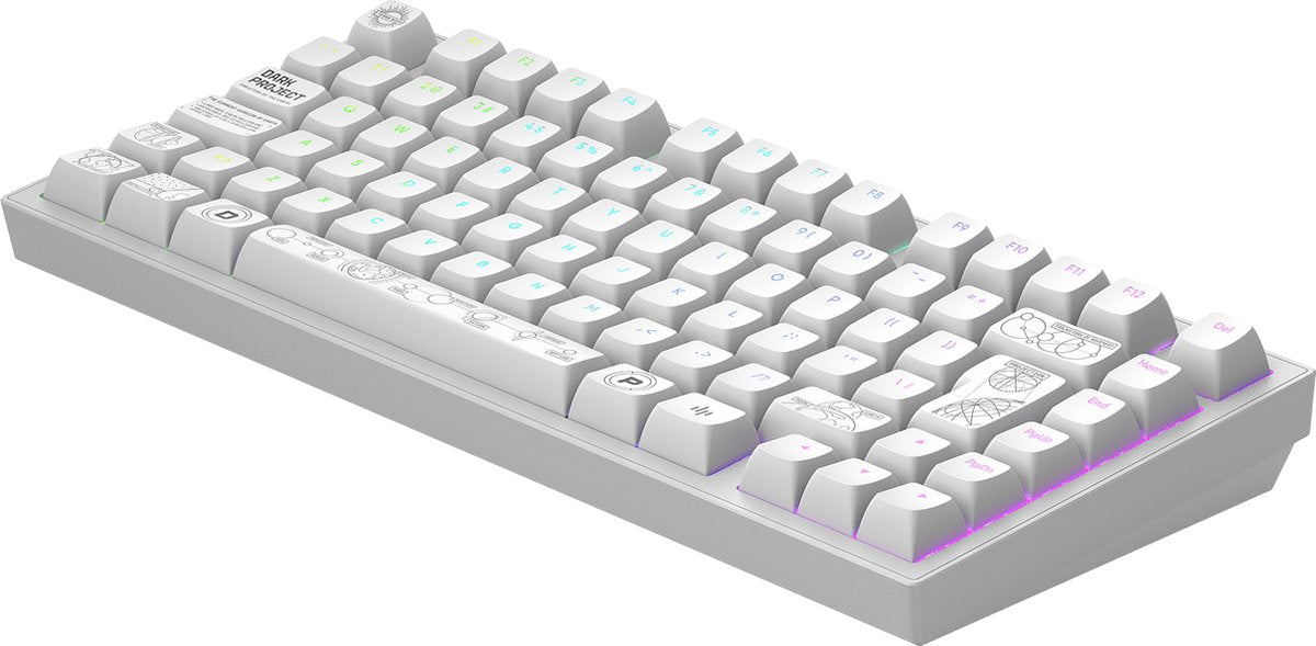 Dark Project – ALU Terra Nova – ISO Kabellose mechanische Gaming-Tastatur (DE) – Weiß