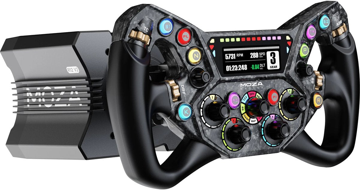 MOZA R12 V2 + KS Pro – Direct Drive Sim Racing Bundle 12 Nm voor PC
