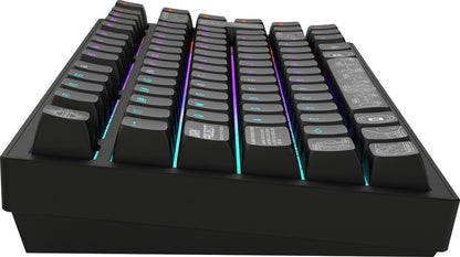Dark Project – ALU Terra Nova – Kabellose mechanische Gaming-Tastatur ISO (DE) – Schwarz