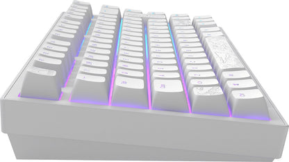 Dark Project ALU Terra Nostra – ISO (DE) Mechanische Gaming-Tastatur – Weiß