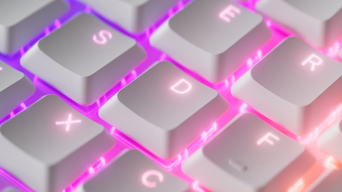 Fnatic STREAK80 LP – Laag profiel gamingtoetsenbord mechanisch – USB – QWERTY US International – Wit