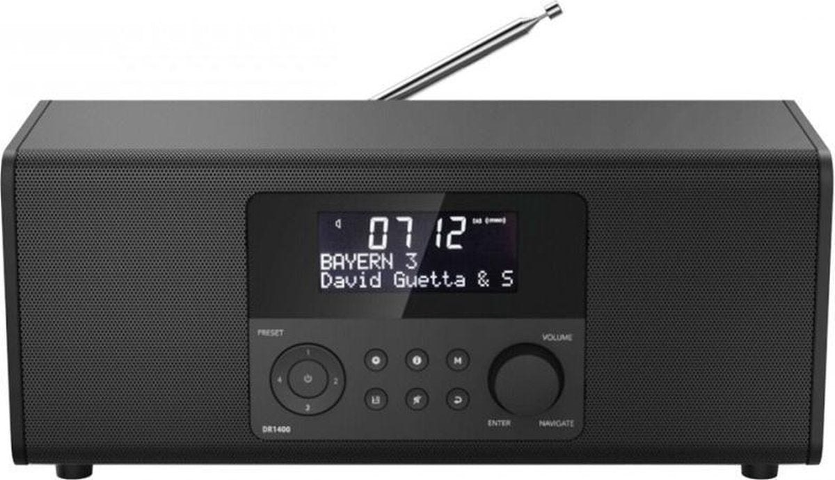 Hama DR1400 – Digitale radio met DAB/DAB+/FM – Compact en eenvoudig in gebruik