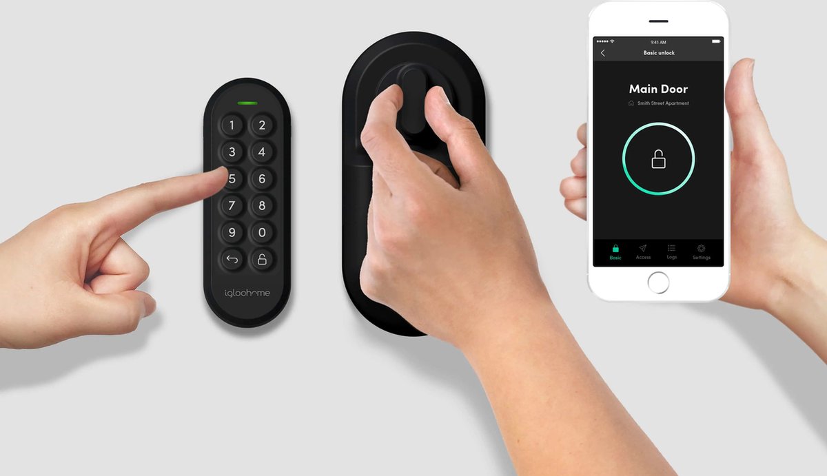 Igloohome Retrofit + Keypad + Wi-Fi Bridge – Volledige slimme toegangscontrole bundel