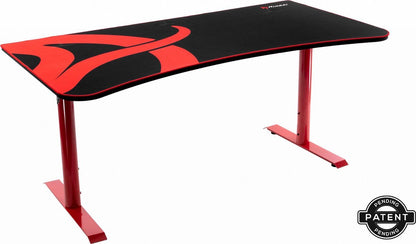 Arozzi Arena - Gaming Desk - Red Frame + Arena Box2 Top - Black