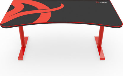 Arozzi Arena - Gaming Desk - Red Frame + Arena Box2 Top - Black