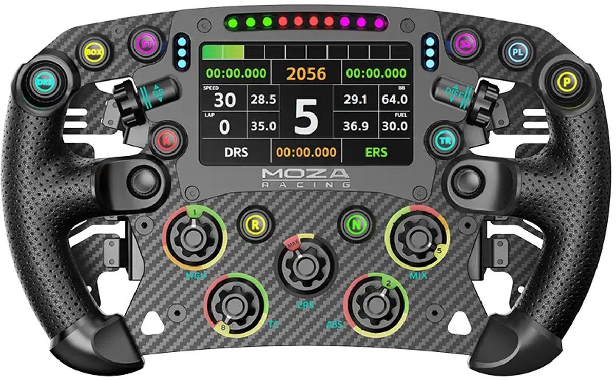 MOZA R12 V2 + FSR2 + MBooster – Direct Drive Wheelbase 12 Nm, GT Lenkrad und Pedale – PC