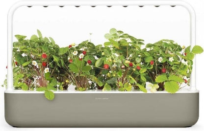 Click & Grow Smart Garden 9, Beige - Potager d’intérieur intelligent avec éclairage LED