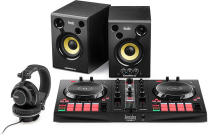 Hercules DJ Essentials Kit – Kit tout-en-un pour apprendre à mixer – Logiciels et tutoriels inclus