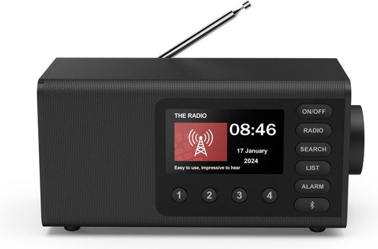 Hama DR1001BT – DAB/DAB+/FM Digital Radio with Bluetooth – Black