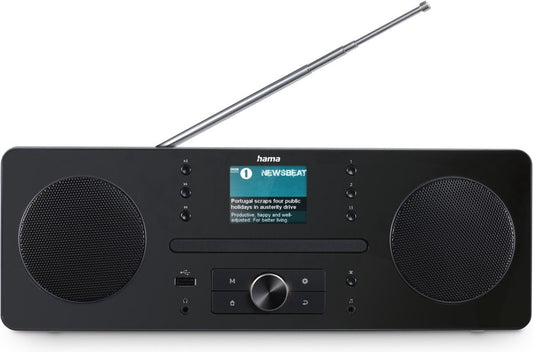 Hama DR1560CBT – DAB+/FM Digital Radio with CD Player and Bluetooth RX – Black