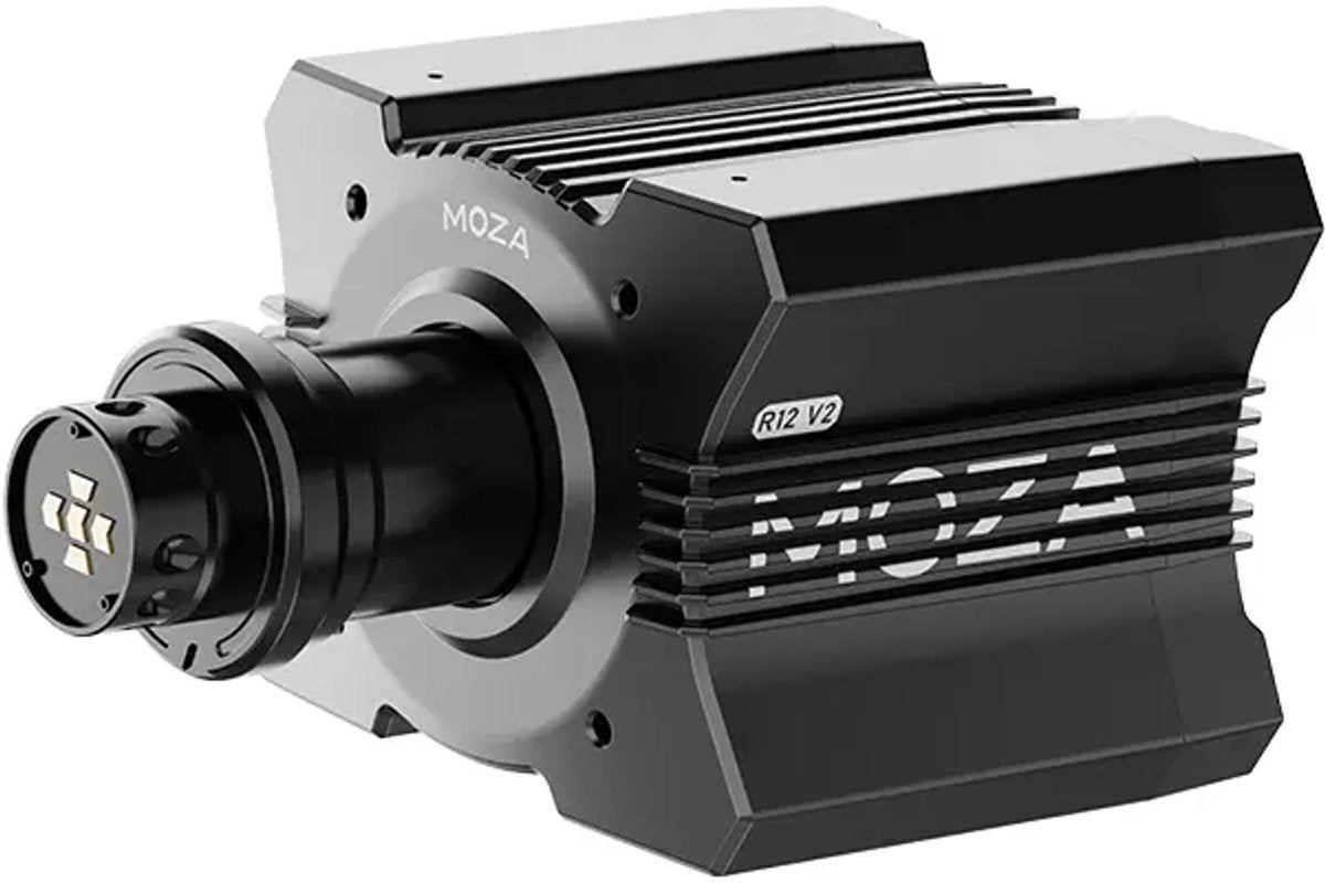 MOZA R12 V2 + GS V2P + SR-P2 – Base Direct Drive 12 Nm, Volant GT et Pédales – PC
