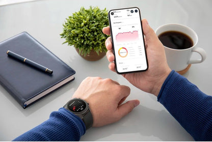 Hama Smartwatch "Fit Watch 6910" - gezondheidstracking, waterdicht, notificaties - 44 mm