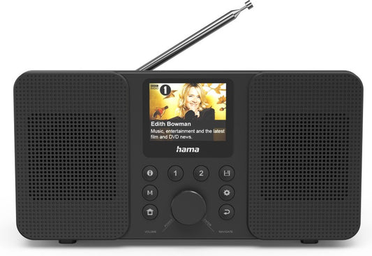 Hama DIR10 – Digital radio with DAB+, internet radio, Bluetooth® RX and app control