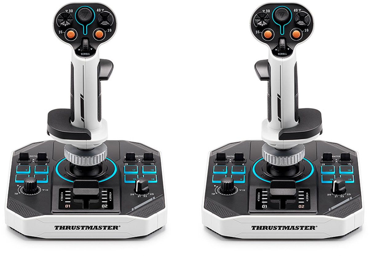 Thrustmaster SOL-R 2 Space Sim Duo – Flugsteuerungssystem – Beidhändig bedienbarer Dual-Joystick – für PC