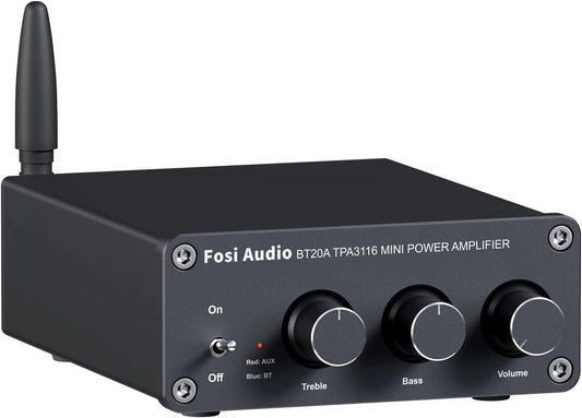 Fosi Audio BT20A HiFi-Stereoverstärker – Bluetooth 5.0 – 2 x 100 W