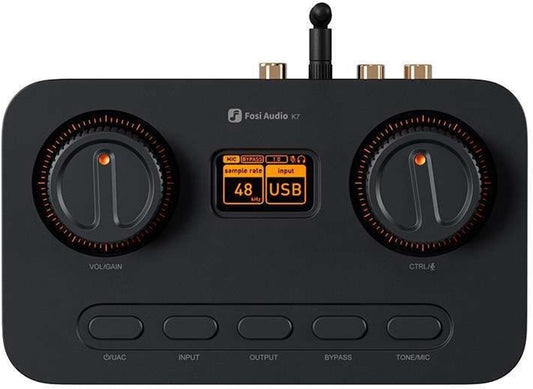 Fosi Audio K7 DAC Gaming HiFi – USB-Kopfhörerverstärker mit Lautstärkeregler