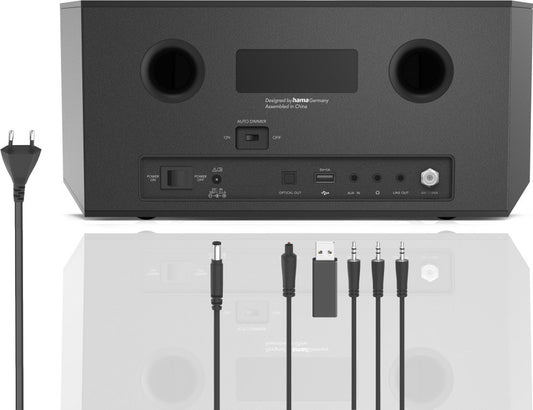 Hama DIR3510SCBTX – DAB+ digital radio, Internet, CD, Bluetooth RX/TX, app control