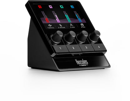 Hercules Stream Kit de démarrage – Kit audio pour streaming avec contrôleur Stream 100, micro USB HUD-600 et 3 mois d'abonnement Voicemod Pro