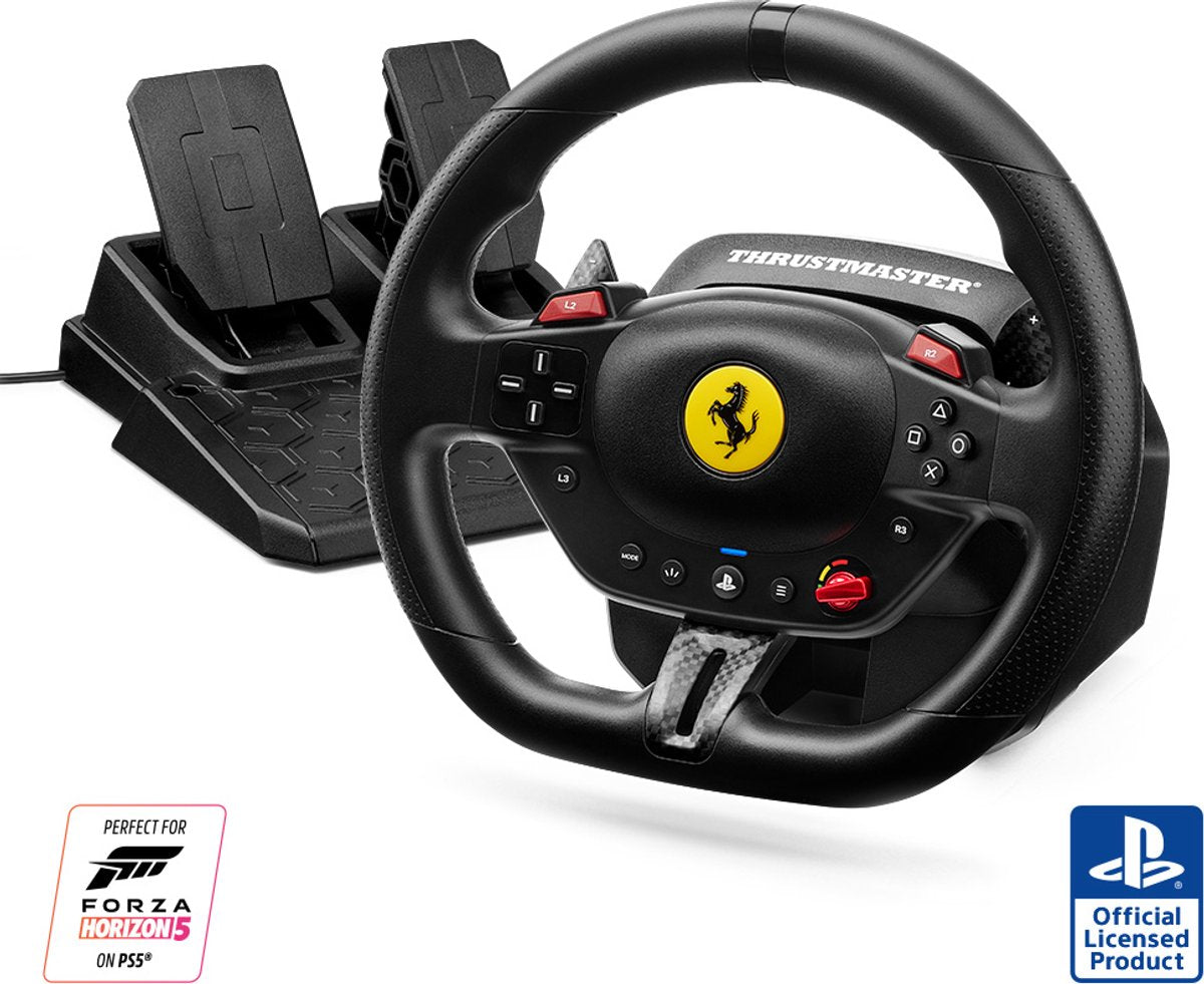 Thrustmaster T98-P Ferrari 296 GTB - Racestuur met pedalen - PS5, PS4, PC