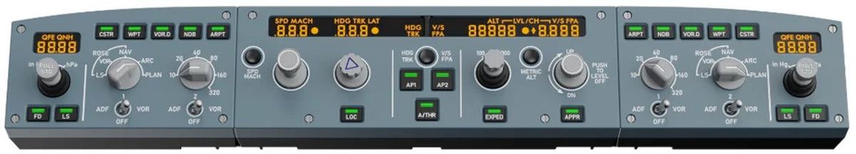 MOZA MA3F EFCM – Bundle aus FCU und 2 EFIS-Modulen im Airbus-A320-Stil – PC
