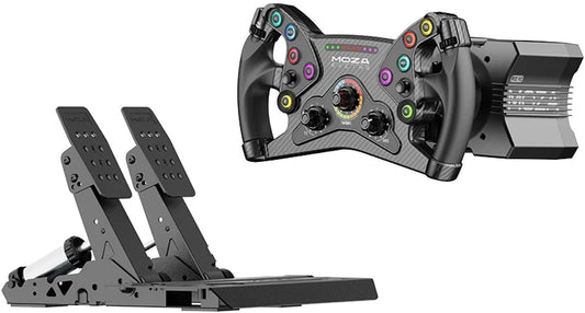 MOZA R12 V2 + KS + SRP2 – Bundle Sim Racing Direct Drive 12 Nm – PC