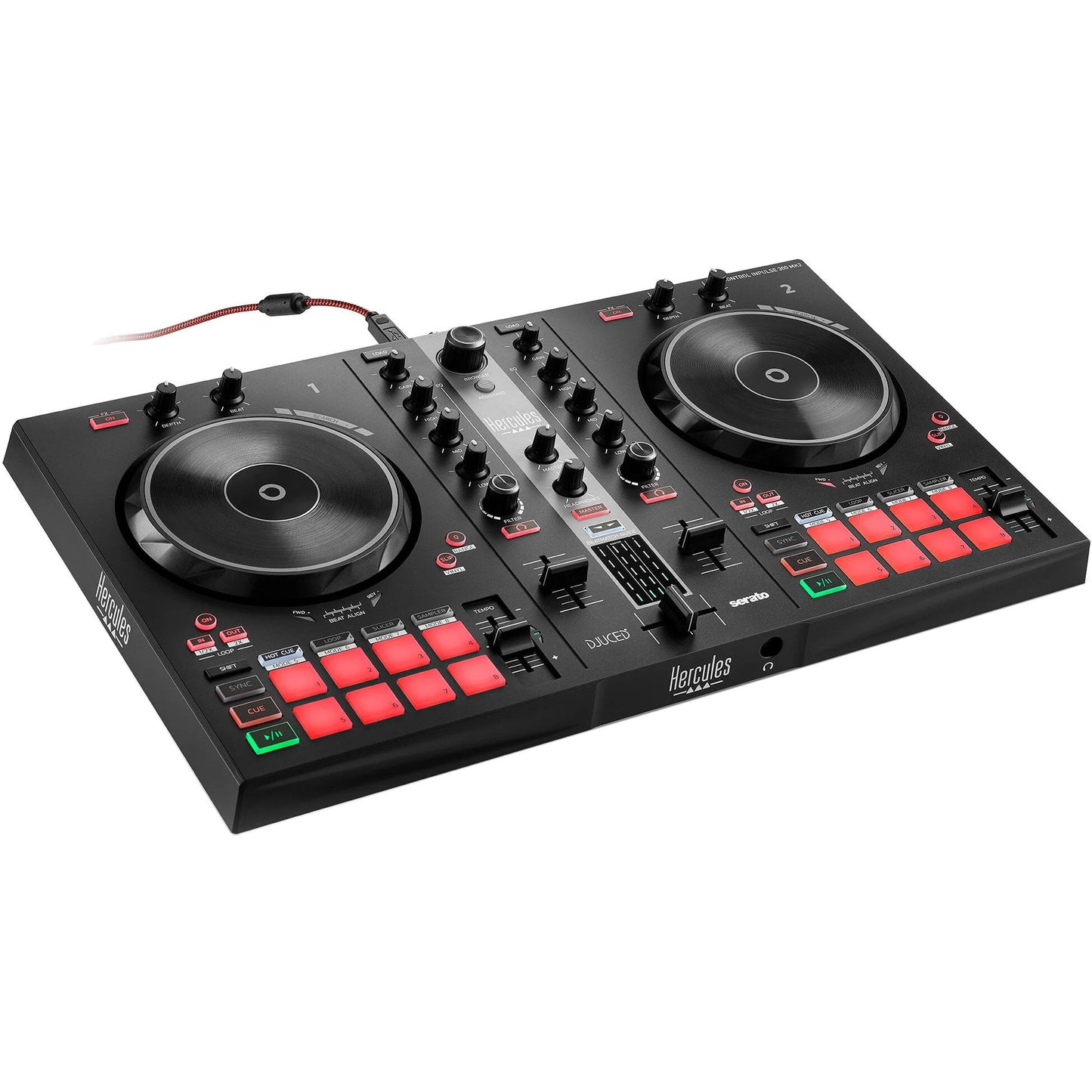 Hercules DJControl Inpulse 300 – DJ-Controller – Schwarz