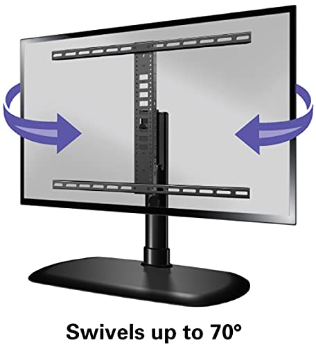 Sanus drehbarer TV-Sockel 32–65 Zoll, 27 kg, Schwarz