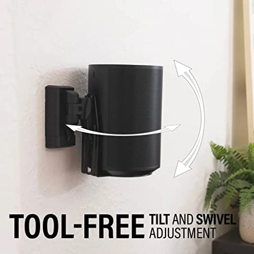 Sanus WSWME11 Support Mural pour Haut-Parleur sans Fil pour Sonos Era 100™ (single) - Noir