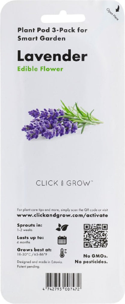 Click & Grow Lavendel / 3-pack – Voorgezaaide capsules voor slimme binnentuin