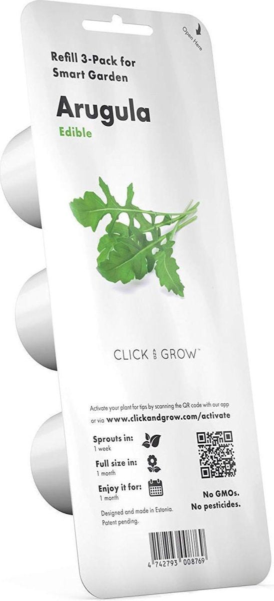 Click & Grow Rucola / 3-pack – Voorgezaaide capsules voor slimme binnentuin