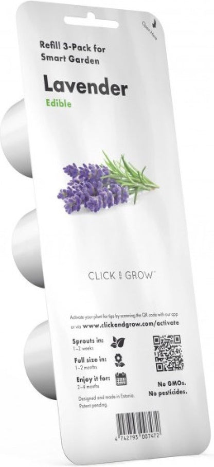 Click & Grow Lavendel / 3-pack – Voorgezaaide capsules voor slimme binnentuin