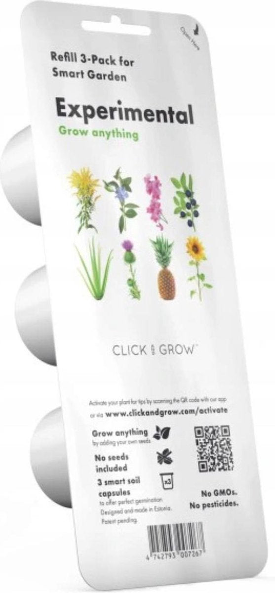 Click & Grow Grow Anything / 3-pack – Zelf te vullen plantencapsules voor slimme binnentuin
