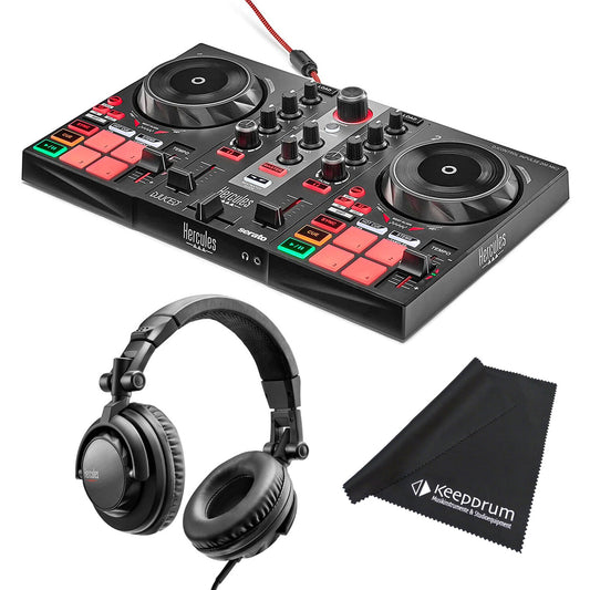 Hercules Impulse 200 MK2 + Hercules DJ45 - DJ-controller en DJ-hoofdtelefoon Bundle
