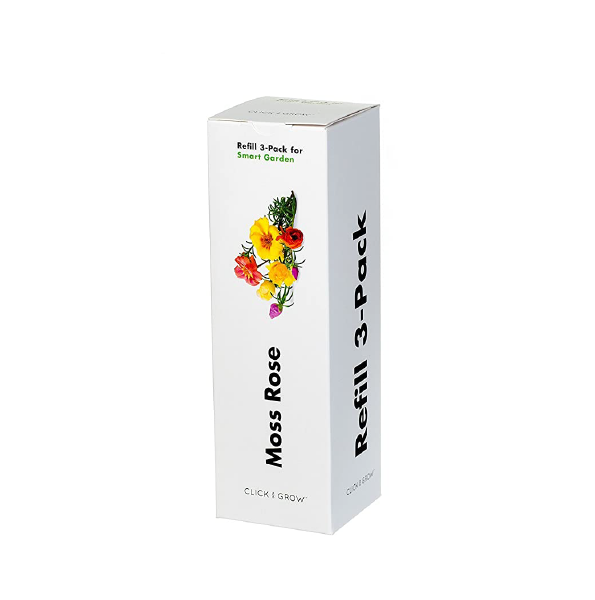 Click & Grow Moss Rose / 3-pack – Voorgezaaide sierbloemencapsules voor slimme binnentuin