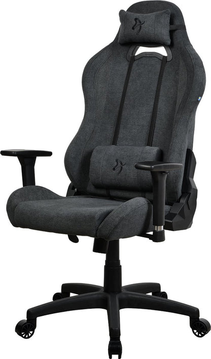 Arozzi Torretta - Chaise gaming - Tissu doux - Gris foncé