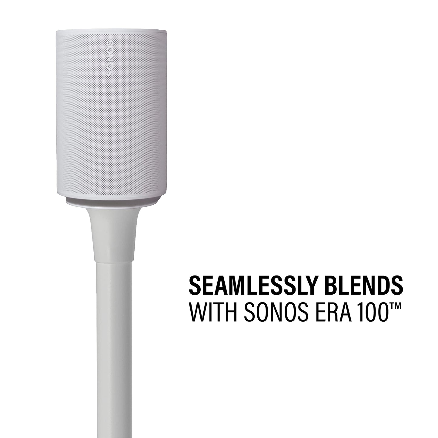 Sanus WSSE12-W2 Paire de Supports d'enceintes pour Sonos Era 100 - Blanc