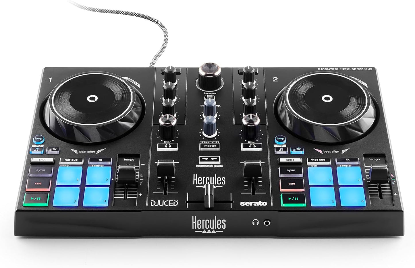 Hercules DJControl Inpulse 200 MK3 – USB DJ-controller voor beginners