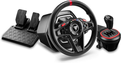 Thrustmaster T128-X + TH8S Shifter - Volant de course avec pédales - Force Feedback - avec levier de vitesse - Xbox Series et PC