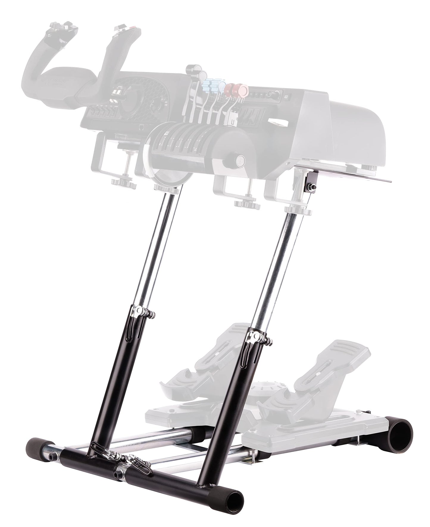 Wheel Stand Pro DELUXE V2 – Support for Honeycomb Yoke and Throttle (without Honeycomb hardware)