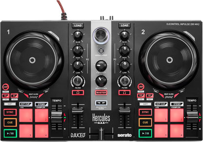 Hercules Impulse 200 MK2 + Hercules DJ45 - DJ-controller en DJ-hoofdtelefoon Bundle